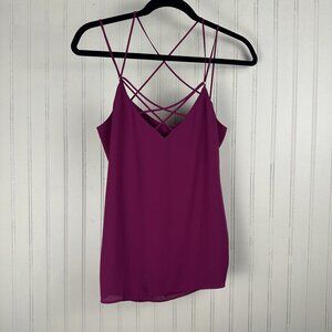 Express Magenta Colored Cami In Women's Size Small, Strappy, Flowy & Comfortable